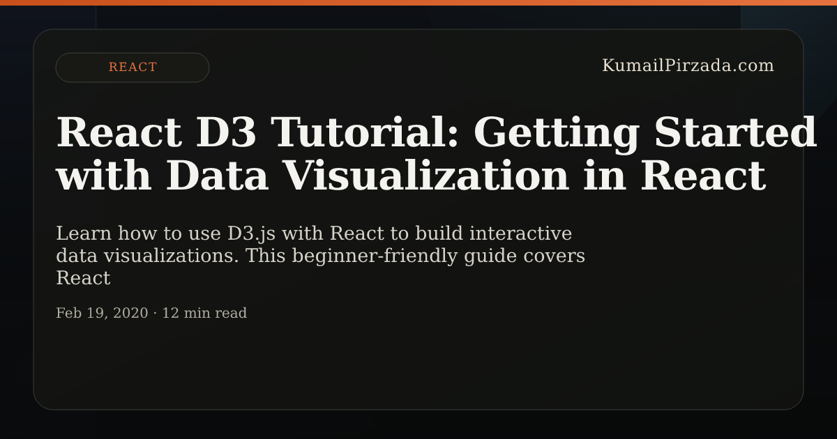 React D3 Tutorial: Getting Started with Data Visualization in React